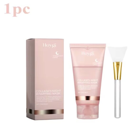 Collagen Overnight Wrapping Peel Off Facial Mask Set Korean Collagen Night Wrap - Picture 7 of 7